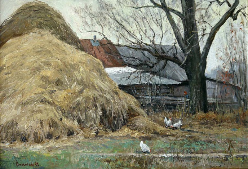 Ноябрь МДФ, масло, 40х60