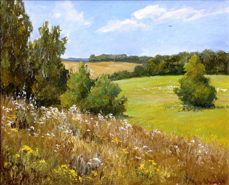 Лето МДФ, масло, 40х50